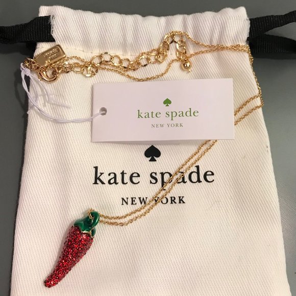 kate spade Jewelry - Kate Spade Haute Stuff Chili Pepper Necklace